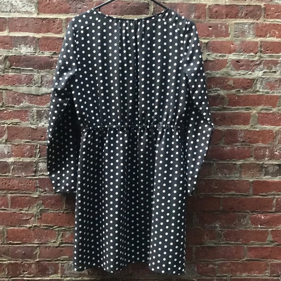 J Crew Polka Dot Long Sleeve Dress - Picture 3 of 3